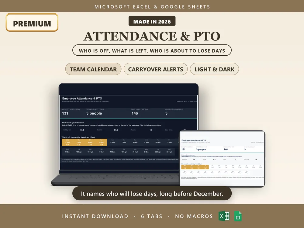 Employee Attendance and PTO Tracker