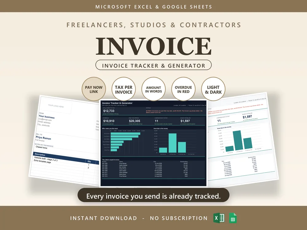 Invoice Tracker & Generator